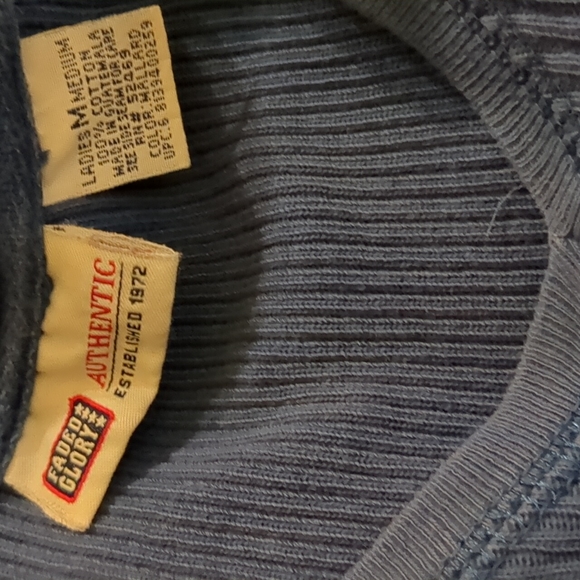 Faded Glory Long Sleeve Thermal Sweater top - Picture 6 of 8